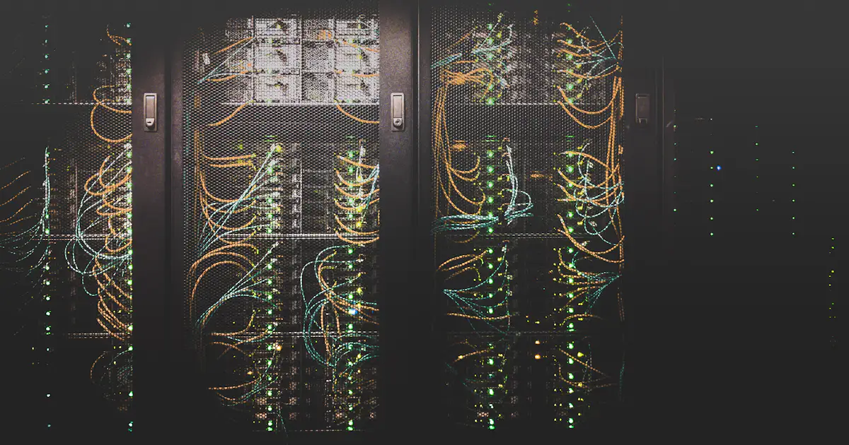 Servidores y flujos de datos representando una arquitectura de datos moderna
